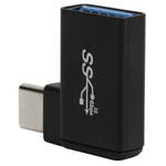 90 Graders USB 3.0 Honkontakt till USBC Han OTG-adapter Stöd för höghastighetsdatasykronisering Snabbladdning