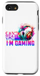Coque pour iPhone SE (2020) / 7 / 8 Can't Hear You I'm Gaming Casque de jeu vidéo amusant