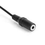 ABS Cable Black Male To Female AUX Extension Wire With 3.5mm/0.1in Jack For