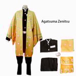 Anime Demon Slayer: Kimetsu No Yaiba Zenitsu Giyu Tanjirou Kamado Nezuko Cosplay Kimono Cosplay Kostym Agatsuma Zenitsu Kids 150
