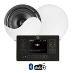 Q Acoustics E120 Black Bluetooth Ceiling Speaker System with DAB+ Radio 2 xNCSS5