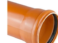 PVC-kloakrør 200x2000mm SN8 - enkeltlagsrør, EN1401.Kaczmarek
