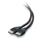 C2G Performance Series Câble HDMI haute vitesse de 0,9 m – 4K 60 Hz dans le mur, certifié CMG (FT4) – Parfait pour les jeux haute résolution Xbox et PS5, Blu-ray, DVD, Smart TV, barre de son et