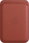 Genuine Apple iPhone 12 13 14 & 15 Leather MagSafe Card Wallet - Arizona Red