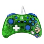 Manette filaire Pdp Rock Candy Luigi Lime pour Nintendo Switch Vert et bleu
