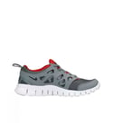 Nike Childrens Unisex Free Run 2 GS Lace Up Grey Synthetic Kids Trainers 443742 035 - Size UK 4.5