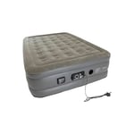 Vango Blissful Double Air Bed with Variable Support System and Built-In Silent Top-up Electric Pump