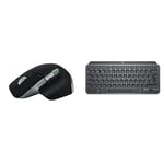 Logitech MX Master 3S for Mac - Wireless Bluetooth Mouse, Space Grey & MX Keys Mini Minimalist Wireless Illuminated Keyboard, Compact, Bluetooth, Backlit, USB-C - Graphite