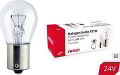 Amio Halogenlampor P21w Ba15s 24V 10St (E8)