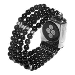 Armband för pärla Apple Watch-band 38/40/41mm, elastiskt pärlat stretchersättningsband för Iwatch Series SE 8/ 7/6/ 4/5/3/2/1