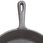 KitchenCraft Deluxe Cast Iron 24cm Round Plain Grill Pan