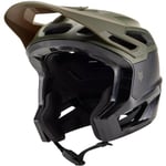 Fox Dropframe Pro Runn Helmet in Olive Green Medium, Olive Green
