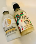 The Body Shop Warm Vanilla & Almond Milk Honey Shower Gel Set Discontinued New