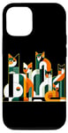 Coque pour iPhone 15 Pro Geometric Cat Family Art