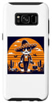 Coque pour Galaxy S8 Jeux vidéo amusants Cinco De Mayo chat noir Kids Let's Fiesta