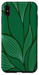Coque pour iPhone XS Max Fond feuilles de couleur verte