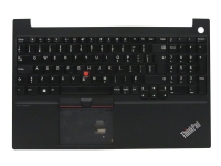 Lenovo - Erstatningstastatur for bærbar PC - med Trackpoint - QWERTY - Fransk - svart - FRU - for ThinkPad E15 20RD, 20RE