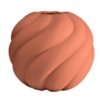 Cooee Design Twist ball vas 20 cm Brick red