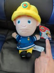 Fireman Sam 11" soft plush toy New With Tags From Sega