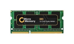 CoreParts - DDR3 - module - 8 Go - SO DIMM 204 broches - 1600 MHz / PC3-12800 - 1.5 V - mémoire sans tampon - non ECC - pour ThinkCentre M600; ThinkPad 11; L460; L560; P40 Yoga; P50s; T460; ThinkPad Yoga 11
