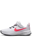 Nike Younger Kids Revolution 6, White, Size 10 Younger