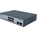 DEXLAN SWITCH 8 ports Gigabit dont 4 PoE+ 30W et 2 PoE++ 90W & SFP 100/1G