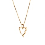 Efva Attling Little Crazy Heart Hängsmycke Guld 40 cm