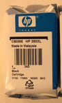Genuine Original HP 350XL Black CB336EE High Yield Printer Ink Cartridge- No Box