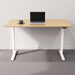 Direkt Interiör Höj och sänkbart skrivbord - Standard Vit 160x80 cm Ek