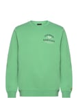Racquet Club Graphic Sweatshirt Tops Sweat-shirts & Hoodies Sweat-shirts Green Lyle & Scott