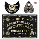 Divination pendelbräda i trägraverad magic tavla Ouija Boa - Perfekt 5