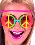 Peace Glasses - Flerfärgade Hippieglasögon