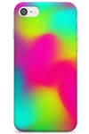 Rainbow Bright Tie Dye Holograph Colours Slim Phone Case for iPhone 6 TPU Protective Light Strong Cover with Bright Neon Abstract Colourful Colours