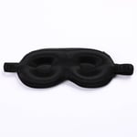 INF 3D muotoiltu silmämaski mulperisilkkiä Musta