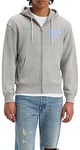 Levi's Men's Relaxed Graphic Zip-up Sweatshirt, Poster Logo Zip Mhg, S