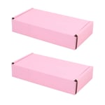 jojofuny 20pcs Pink Corrugated Cardboard Mailing Boxes, Shipping Boxes, Packing Moving Boxes, Crush- Proof, for Shipping, Mailing and Storing, Gift Boxes