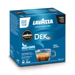 Lavazza A Modo Mio Dek Cremoso Coffee Capsules, Decaffeinated Coffee Pods Espresso, 100% Arabica, Full and Balanced Taste, Intensity 7/10, Medium Roasting, Compostable, 36 Coffee Capsules