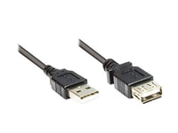 Good Connections Câble rallonge USB Easy mâle A vers Femelle USB 2.0 0,30 m Noir