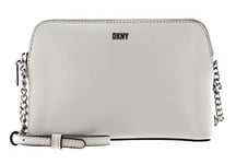 DKNY Women's Bryant Dome Crossbody Bag with an Adjustable Chain Strap in Sutton Leather, Pebble Grey, Medium