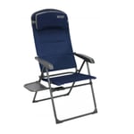 Quest Ragley Pro Recline Folding Camping Chair With Side Table Seat Caravan