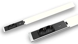 Kit Éclairage LED Sous Meuble - 4 Lampes Dimmables - Blanc Neutre 4000K - 12V - Pour Cuisine Et Armaires - 160x60,5x55 Mm
