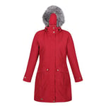 Regatta Lumexia III Waterproof & Breathable long Rain Jacket, Rain Coat , Long Coat , insulatedparka jacket, Delhi Red, 26