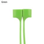 Earphone Magnetic Strap Silicone Wire Headphone Cable Green