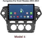 QXHELI Navigation GPS Car Navigation GPS Android Bluetooth Speakerphone Lecteur Multimédia Mirror Radio Commande Au Volant Lien 4G + WiFi pour Ford Mondeo 2007-2013