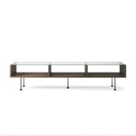 Vogue Soffbord 45x165 cm, Mörk Ek / Svart