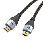 AKKKGOO 8K HDMI cable 1.5m HDMI 2.1 cable Real 8K high speed 48Gbps 8K@60Hz 4K@120Hz bionic design with LED indicator unique plug Anti-loosening.DTS-HD HDCP2.2 HDR 4: 4: 4 3D for PC PS4 HDTV Projector