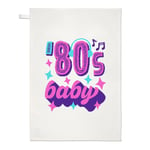 80s Baby Tea Towel Born 1980 1980s Birthday Brother Sister Retro Best Friend