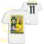Zlatan Ibrahimovic Sverige  t-shirt med Return of the king tryck White Large