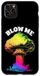 Coque pour iPhone 11 Pro Max Bombe atomique nucléaire arc-en-ciel Blow Me Sarcastic pour adulte Gay Pride