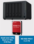 Synology DS1520+ 8GB Serveur NAS WD RED PRO 30To (5x6To)